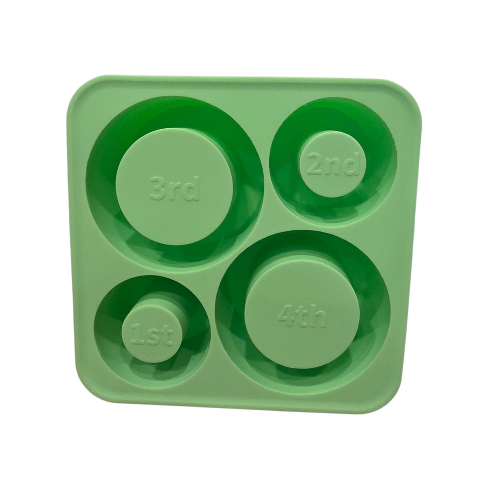 Cylinder Ice Cube Mold for 20 30 40 oz Stanley Tumblers Green Silicone